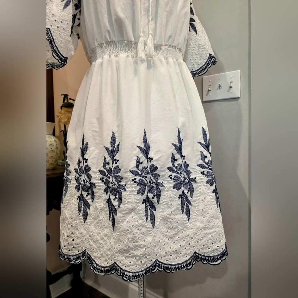 NWT 3X Embroidered Cotton Dress - Picture 3 of 8